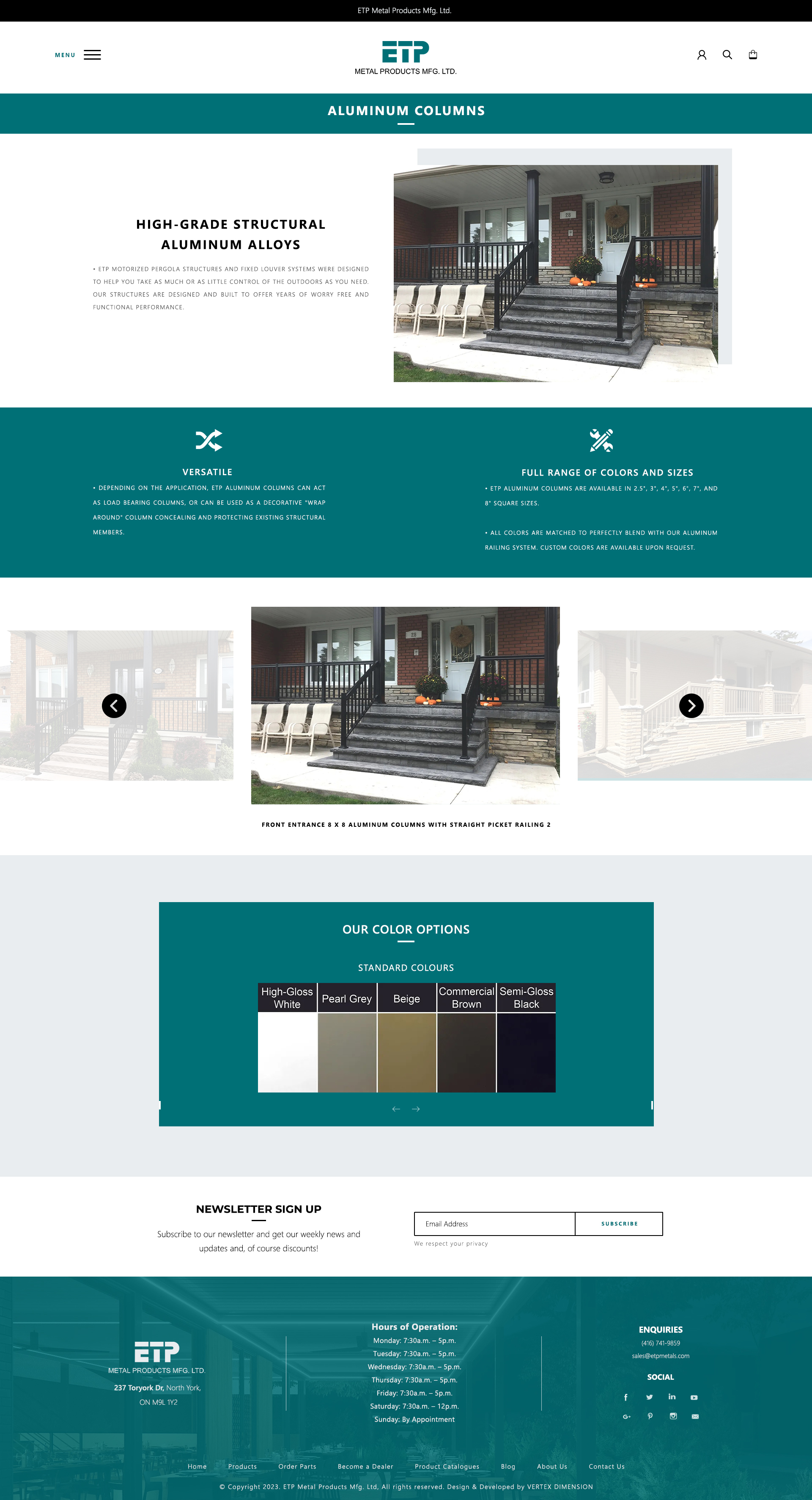 Vertext dimension project etp metals